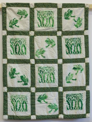 'February Leap Frogs' - made by Surrey Young Quilters