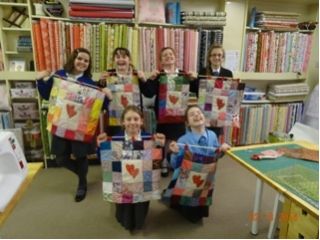 Region 11 - Valentines quilts, fishy place mats and fabric bowls