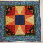 Lorna's quilt is inspired by her dad's garden.