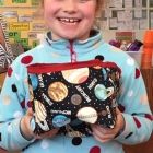 Anya presents her space themed box
