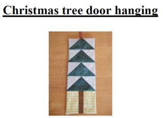 Christmas tree door hanging