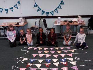 Region 7 make their very own bunting! 