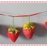 Strawberry Bunting - hand sewing