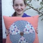 Livia with her cushion