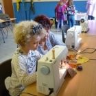 Lizzie at the workshop