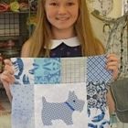 Hannah and cushion