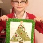 Freya with her finished piece!