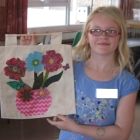 Amber with her finished picture